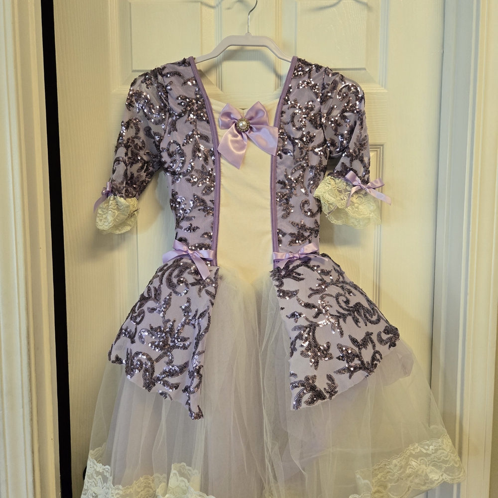 Weissman Purple and White Dance Costume with Elegant 18th Century Design